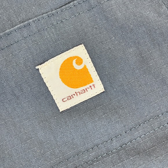 Carhartt Work Pants Carpenter Utility Relaxed Fit‎ Blue Pants Mens Size 42x32 - Picture 1 of 14